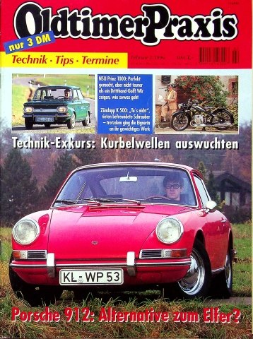 Deckblatt Oldtimer Praxis (02/1996)